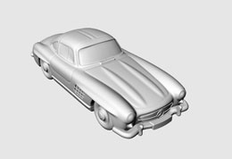 3D Vermessung eines Mercedes - 3D Vermessung Hamburg
